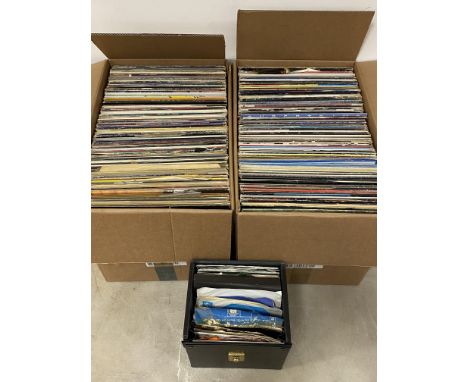 A large quantity of vinyl records, mainly pop and rock, to include, the Beatles, The Rolling Stones, Supertramp, Michael Jack