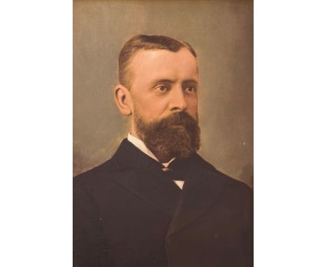 Portrait of an Edwardian Gentleman, oil on canvas, ex Glenmorangie, signed in gilt glazed composition frame, (57cm x 39cm)