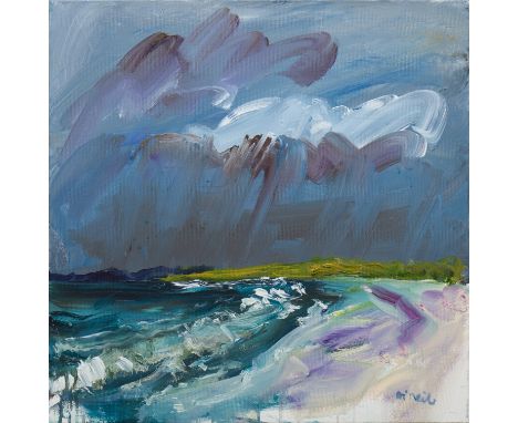 * DON MCNEIL DA, 
A SLITHER OF LIGHT LOOKING TOWARDS THE STRAAD 
acrylic on canvas, signed, further signed and titled verso
6