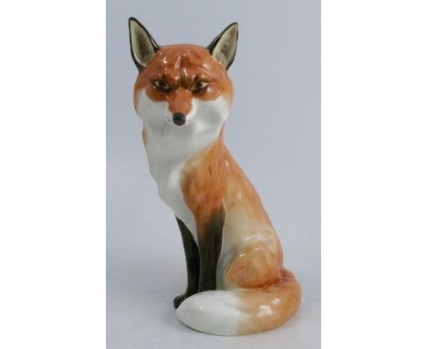A Royal Worcester model, of a seated fox, height 7.5insCondition Report:  ok