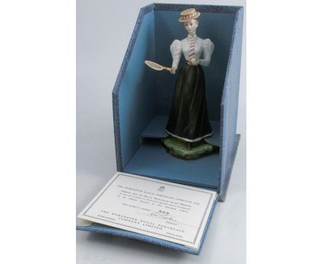 A Royal Worcester limited edition figure, Marion, from the Victorian Figures series, modelled by Van Ruyckevelt, with box and