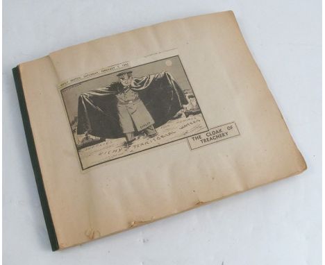 Clive Uptton, A scrap book containing war related cartoons cut from the Daily Sketch during 1942