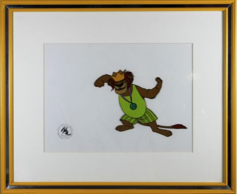 RUPERT BEAR TV SERIES ORIGINAL HAND PAINTED CEL & COPY BACKGROUND