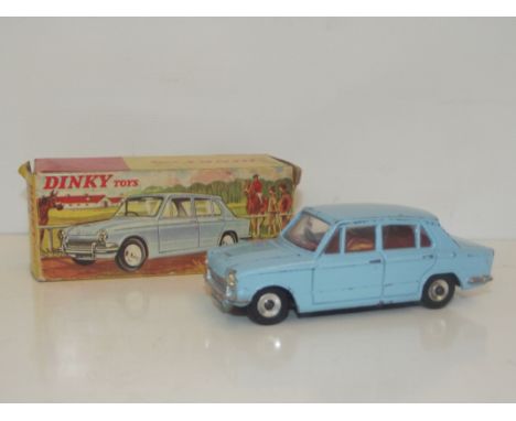 Dinky Toys diecast model Triumph 1300, 162, with light blue body and red interior, in original box