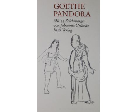 Sammlung: von 8 Schriften in bibliophilen Ausgaben, versch. Formate u. Einbde.  ╔Enthält:╗ Brodwolf,J. u. P.Härtling. Zwanzig