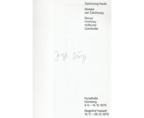 Zeichnung heute.: Meister der Zeichnung. Beuys, Hockney, Hofkunst, Quintanilla. Kunsthalle Nürnberg 8.6.-14.10.1979. Begijnho