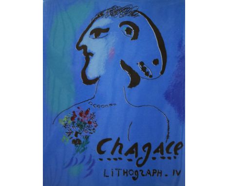Sorlier,C.: Chagall Lithograph IV 1969-1973. Katalog und Erklärungen. Monte Carlo, Sauret 1974. Gr.4°. Mit 2 Farblithogr. (Um