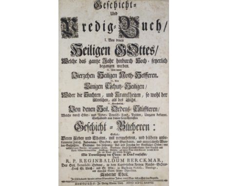 Berckmar,R.: Geschicht- und Predig-Buch... 2. Tl. (von 3): In sich haltend die vier andere Monath des Jahrs vom May biß zu En