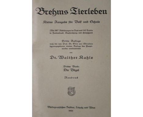 Sammlung: von 17 Bdn. (jwls. mehrbändige Werke) Zoologie, versch. Formate u. Einbde.  ╔Enthält u.a.:╗ Martin,P.L. Illustrirte