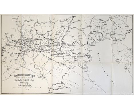 Meixner,O.: Behelf zum Studium des Verpflegs-, Train- und Communicationswesen in operativer Beziehung. 2 Tle. in 1 Bd. Als Ma