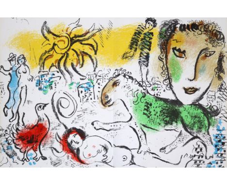 Chagall monumental.: Paris 1973. 4°. Mit 1 dplblgr. farb. Lithogr. von M.Chagall u. zahlr., tls. farb. u. blattgr. Abb. 133 S