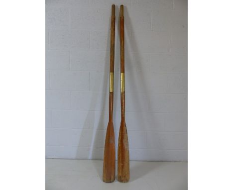 Pair of vintage oars