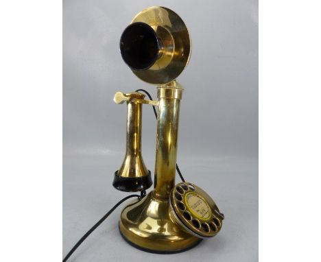 A GEC candlestick telephone Marked GEC Made In England to the stem