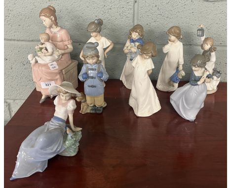 Collection of figurines to include mostly Nao 