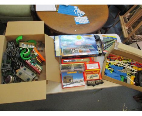A Hornby 'Rural Rambler' train set in original box together with extra locomotives and carriages, and a Tomy Thomas the Tank 