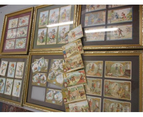 A collection of sixty early 20th century Liebig advertising collectors cards to include Astrology. (Condition: The cards are 