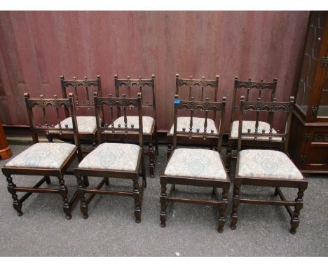 A set of eight Ercol dining chairs Location: BC 