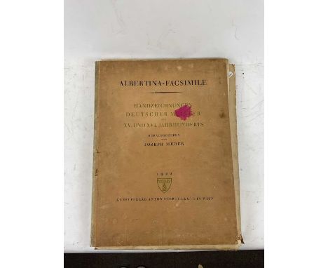 ALBERTINA-FACSIMILE; a limited edition folio size print, Joseph Mader 1922 (approx 35).