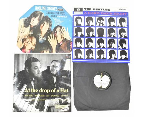 A mixed lot of four records, to include The Beatles; 'A Hard Day's Night', James Taylor; 'James Taylor' and 'At The Drop of a