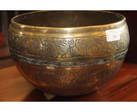 CHINESE STYLE BRASS PLANTER