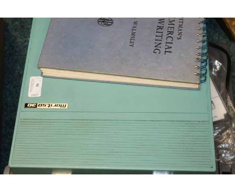 c 1990s SMITH CORONA WORD PROCESSING TYPEWRITER 
together with its user's manual; with a Moritso typewriter
