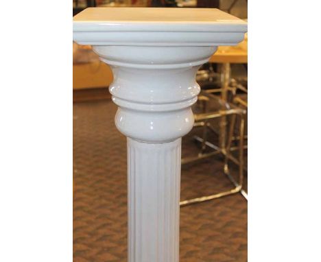 WHITE CERAMIC COLUMN JARDINIERE STAND
104cm high