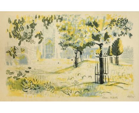 § Edwin la Dell ARA (1914-1970) Cambridge Backssigned 'Edwin LaDell' (lower right); numbered 68/75lithograph34 x 51cmProvenan