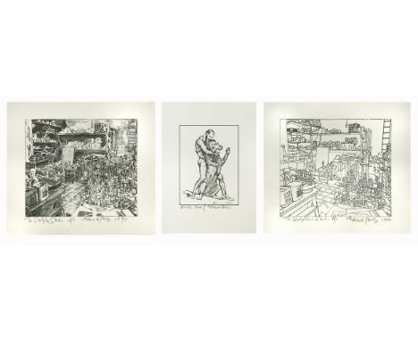 § Sir Eduardo Paolozzi CBE (1924-2005) The Sculptor's Studio - two worksrespectively dated 1997 and 1998, each signed 'Eduard