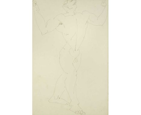 Henri Gaudier-Brzeska (1891-1915) Nude I, circa 1913ink on paper38 x 25cmProvenance:With Piccadilly Gallery, London, Septembe