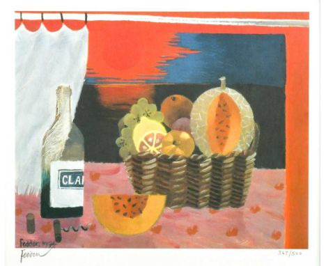 § Mary Fedden OBE, RA, RWA (1915-2012) Red Sunset, 1994signed 'Fedden' (lower left); numbered 367/500offset lithograph on wov