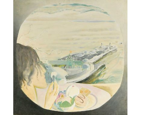 § Jeffery Camp RA (1923-2020) Hastings in Winteroil on board, unframed61 x 61cmProvenance:Collection of Anthony Green RA (193
