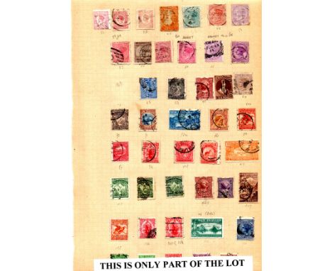 New Zealand 1864-1997 Collection on leaves in a folder, all reigns, commences with interesting range of QV issues, 2nd side f