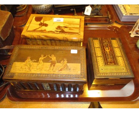 Cribbage Box, Sorrento Box and Another Similar 