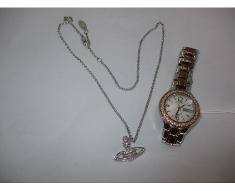 Vivienne Westwood Necklace and a Casio Sheen Watch 