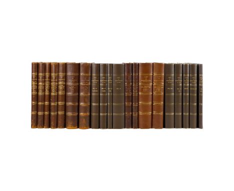 SEITZ Dr Adalbert, Les Macrolepidopteres du Globe - Alfred Kernen, Stuttgart 1911, some quarter bound in leather, balance in 