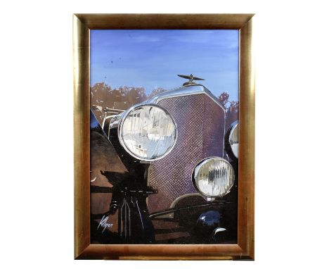 Richard Killgren, 'Speed 6',signed, acrylic on canvas, 92 x 61cm, framed; together with a lot card from the charity auction d