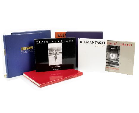 Geoffrey Goddard &amp; Doug Nye: Ferrari in Camera; a limited edition title published by Palawan Press, and other signed and 