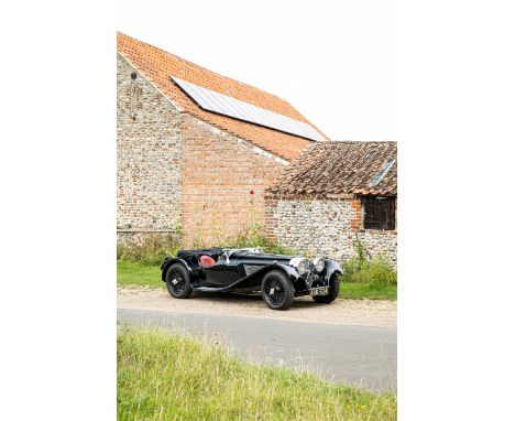 1937 Jaguar SS100 2½-Litre RoadsterRegistration no. AUK 634Chassis no. 18109*One of circa 191 2½-Litre models built*Scottish 