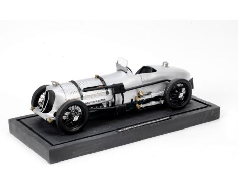 A 1:8 scale scratch-built model of the 1933 Napier-Railton 500 Miles Brooklands Lap Record car,built by B.G.Swann and signed 