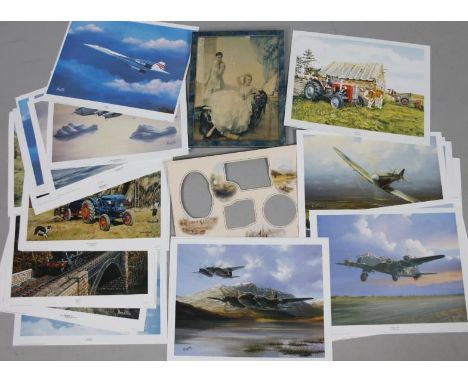 Mitchell (Trevor).  Tasty Tyres, print, 31cm x 40cm, various others, Wayne Brereton WWII airplane prints, old master type, et