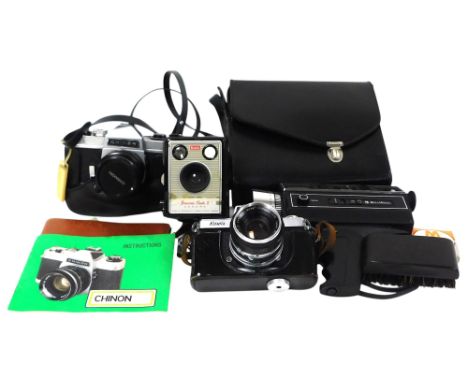 A Chinon CX  camera, KowaseR camera, Bell Howell, auto load 1216 cine camera, etc. (a quantity) 