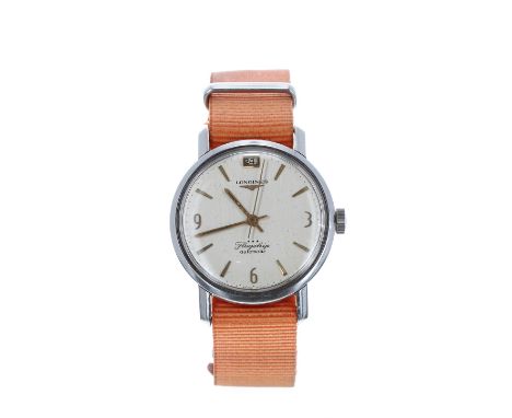 Longines Flagship *** automatic stainless steel gentleman's wristwatch, ref. 3108, circa 1962, serial no. 12084740, silvered 