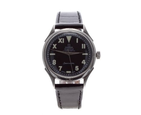 Omega automatic stainless steel gentleman's wristwatch, ref. 2584 2480-1, circa 1947, associated 'California' dial with sweep