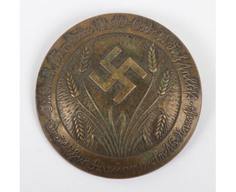WW2 German Female Labour Service Rank Brooch, fine example of the 1st pattern rank brooch with pin back fixing to the reverse