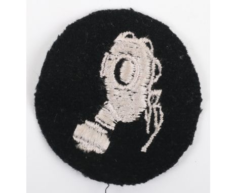 WW2 Waffen-SS Gas Protection Sleeve Insignia, good un-issued example of the special trade badge issued to troops of the Waffe