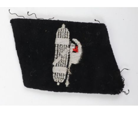 WW2 Waffen-SS Italian Foreign Volunteer Collar Tab, good un-issued example of the Dachau made collar tab for the division. Bu