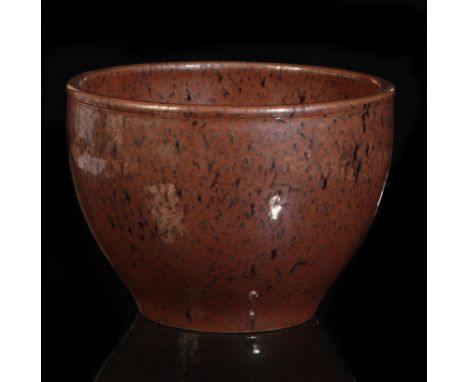 A CHINESE HARE'S FUR GLAZE BOWLbearing four character Yongzheng seal mark to the base, the tapered body with slightly out-tur