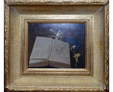 Calladine, William (1941), 'The Treasure of Botany', oils on panel, unsigned, attributed verso and bearing a Royal Academy Ex