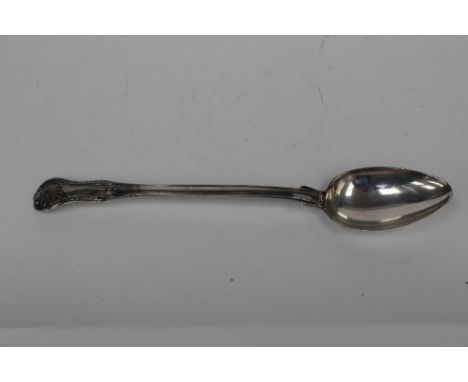 Paul Storr, a George III silver basting spoon, London 1814, Kings hour glass pattern