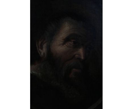 Early 19th Century School, c.1830, portrait of a Friar, oils on canvas, unsigned, period gilt gallery frame, 42cm by 32cm 